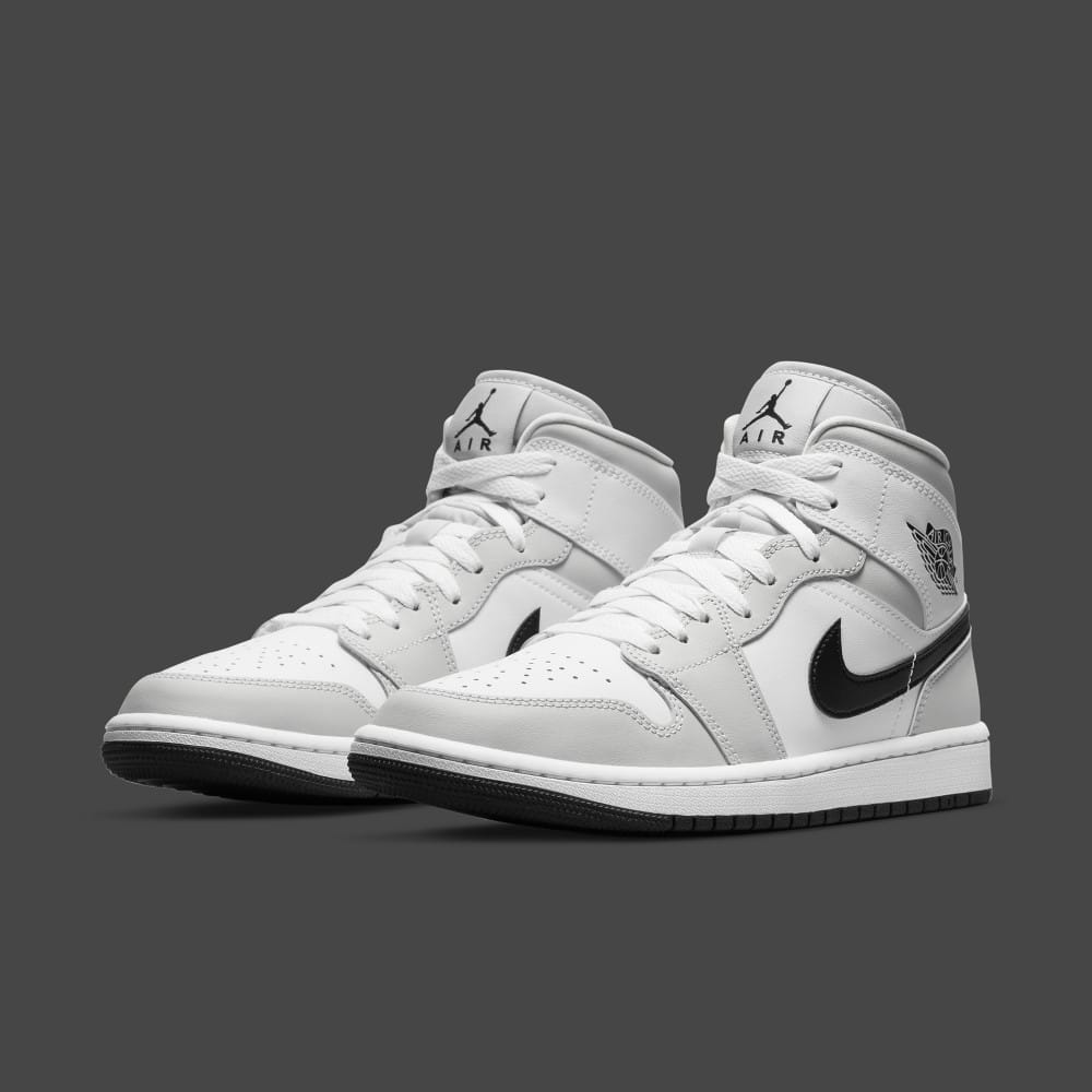 Air jordan 1 mid light smoke grey discount mujer