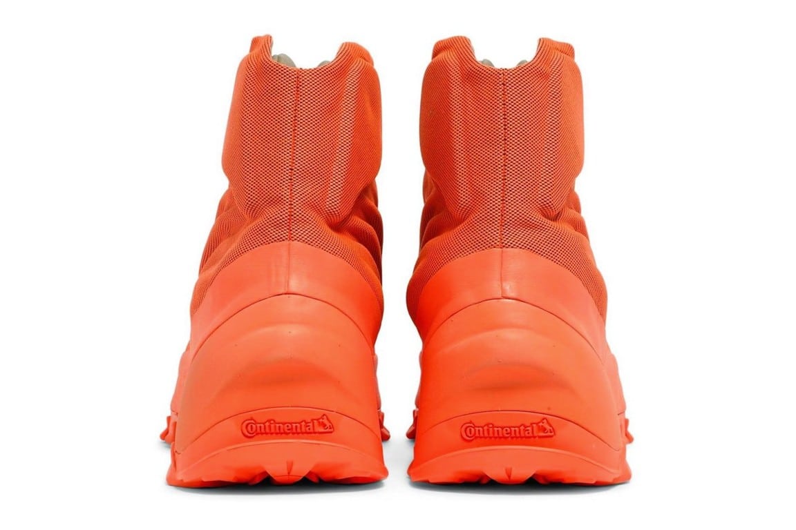 Neon on sale orange yeezy