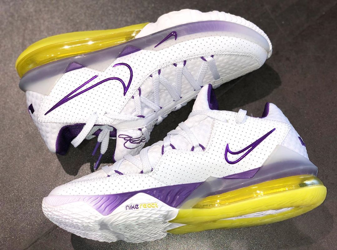 Nike lebron best sale 17 lakers home