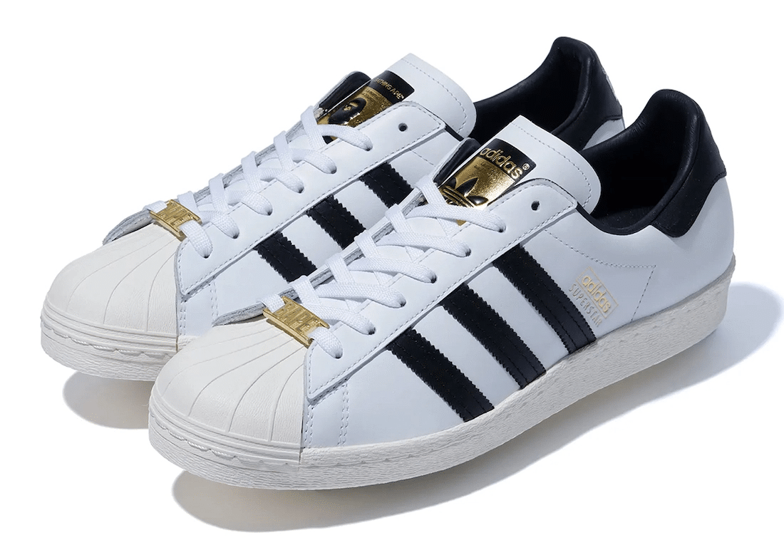 BAPE x adidas Superstar with Classic and Luxurious Details Grailify