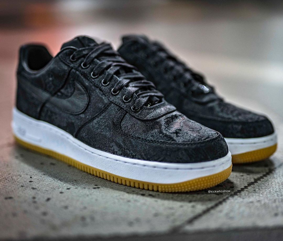 First Look Fragment x Clot x Nike Air Force 1 Black Grailify