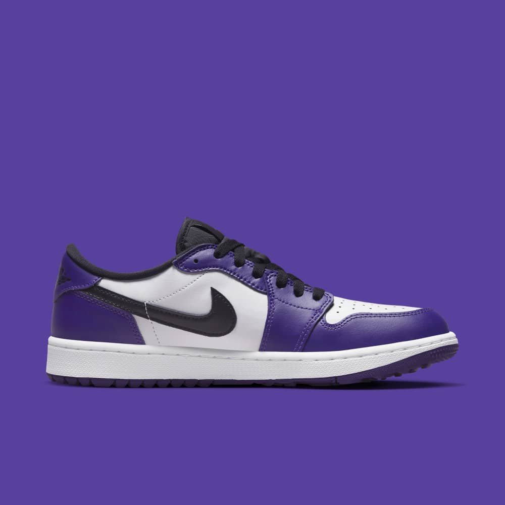 nike jordan 1 low court purple white