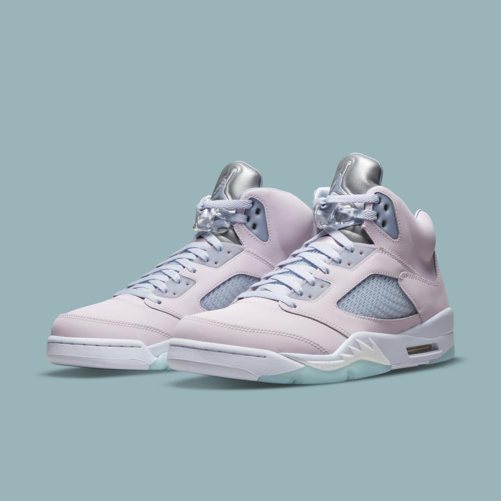 Jordan 5 pink clearance grey