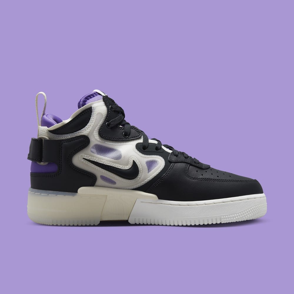 Air force 1 store mid black purple