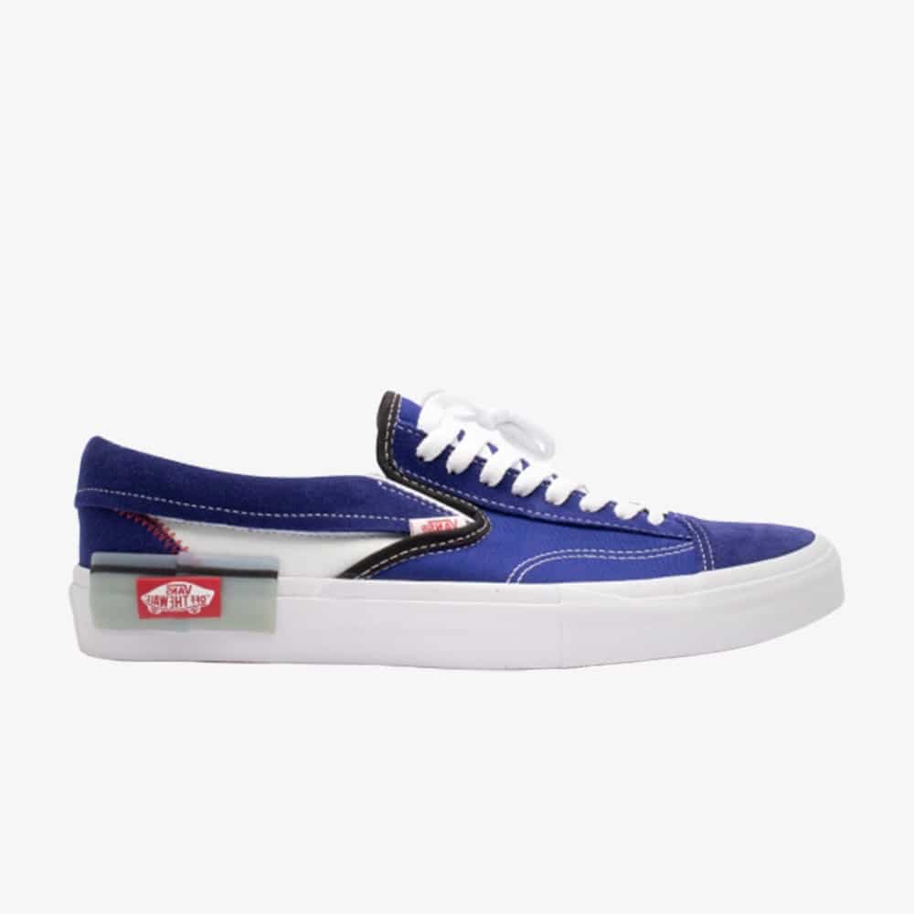 vans slip on cap white