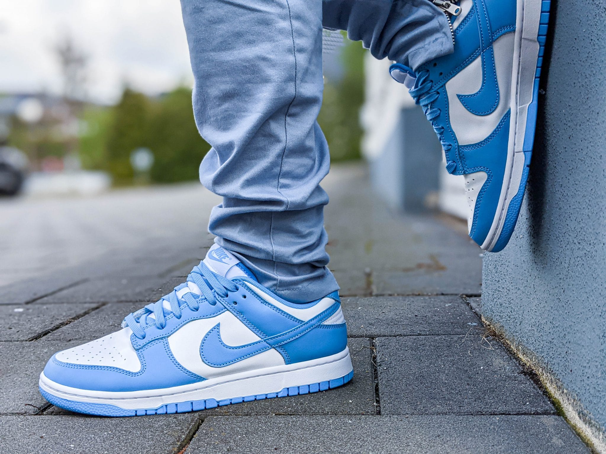 blue nike dunks