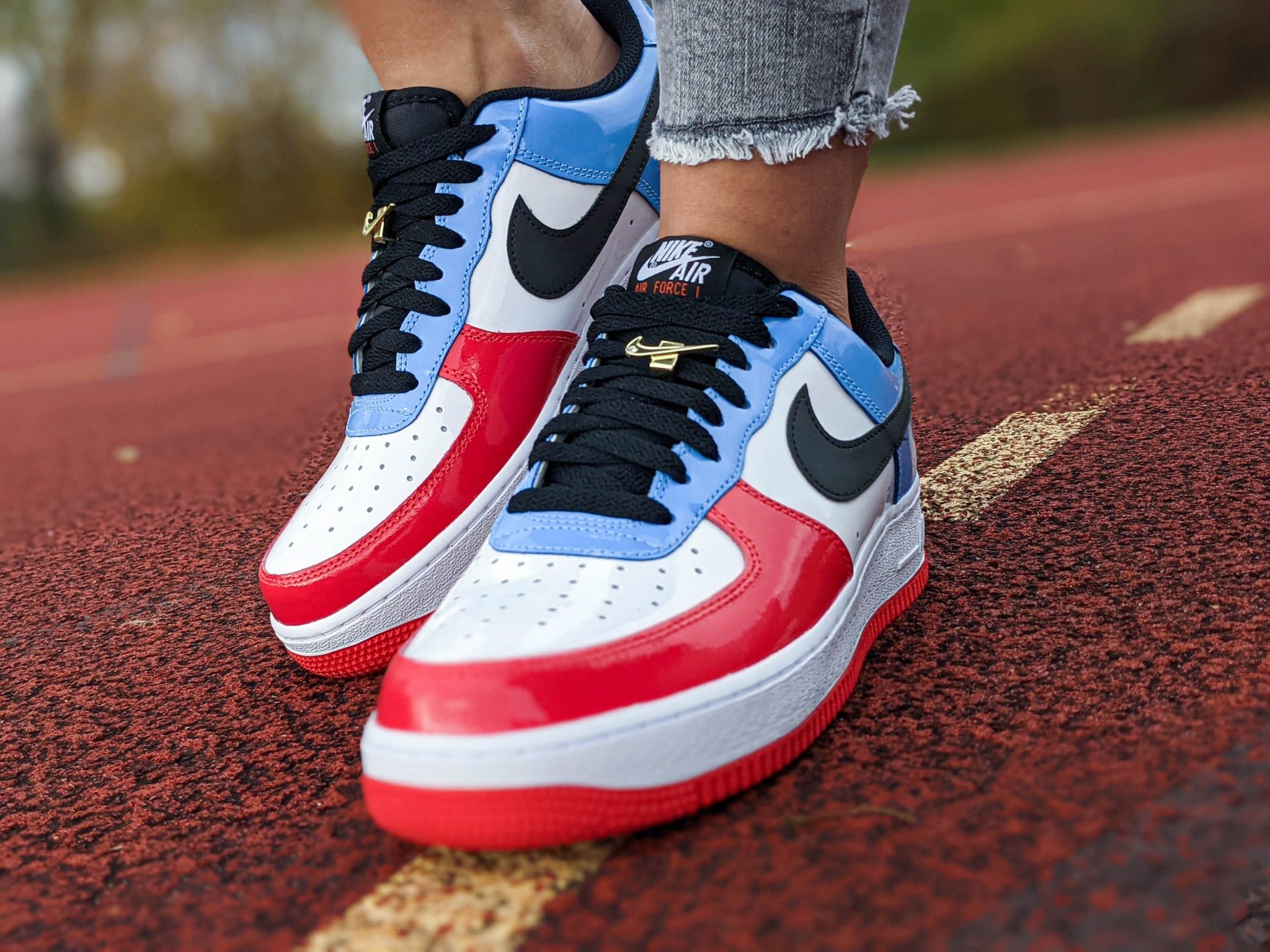 即出荷可 NIKE AIR force 1 BY You unlocked UNC - 靴