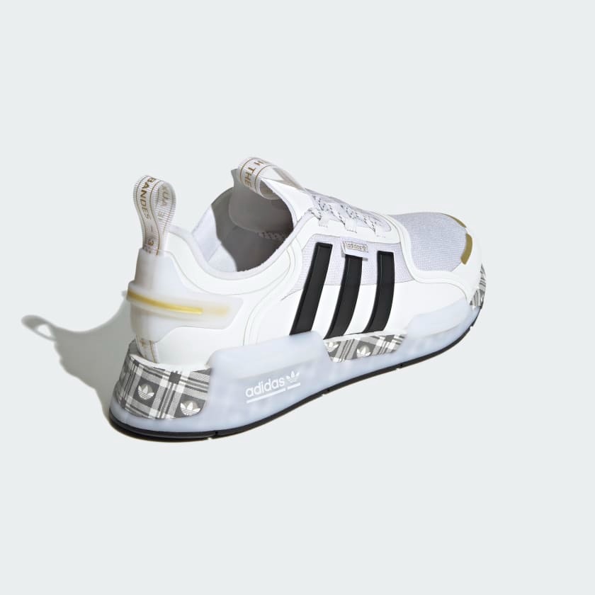 adidas NMD R1 V3 White Gold Plaid ID6712 Grailify