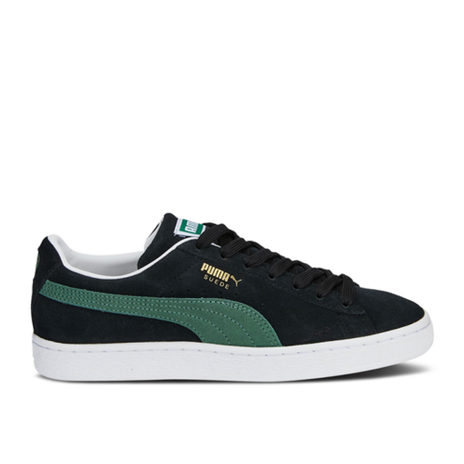 Puma suede black green hot sale