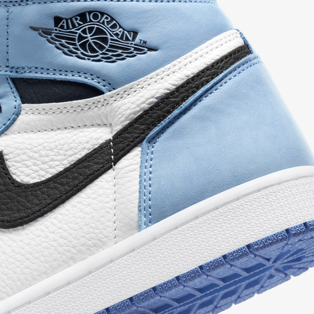 air jordan 1 retro high white university blue