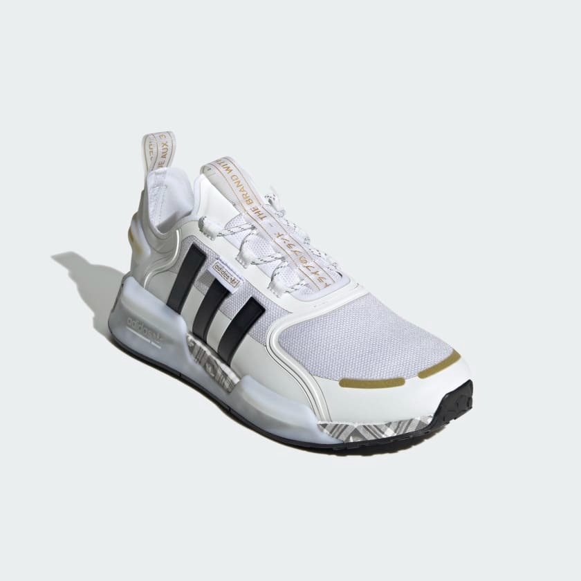 adidas NMD R1 V3 White Gold Plaid ID6712 Grailify