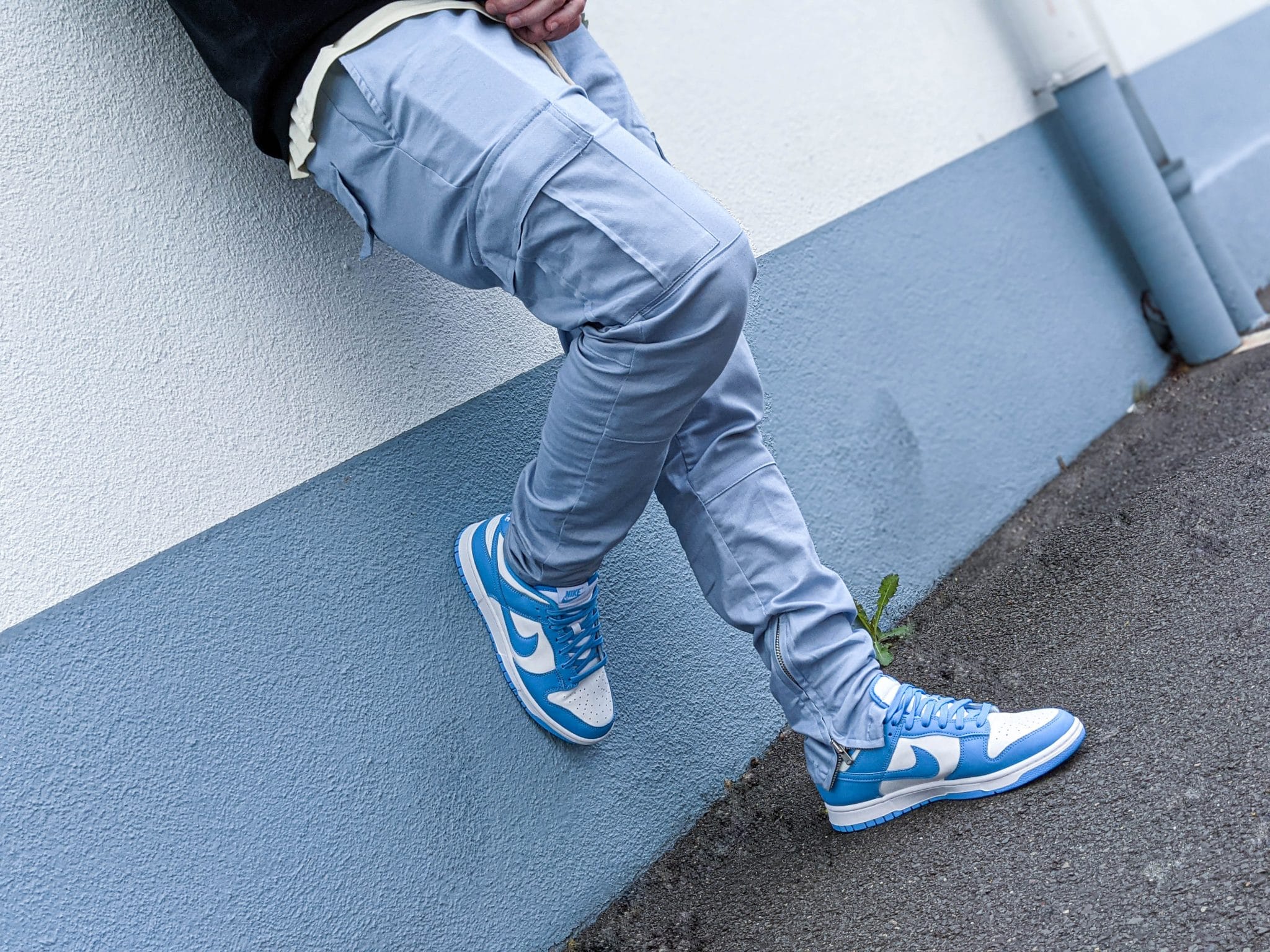 nike dunks university blue high top