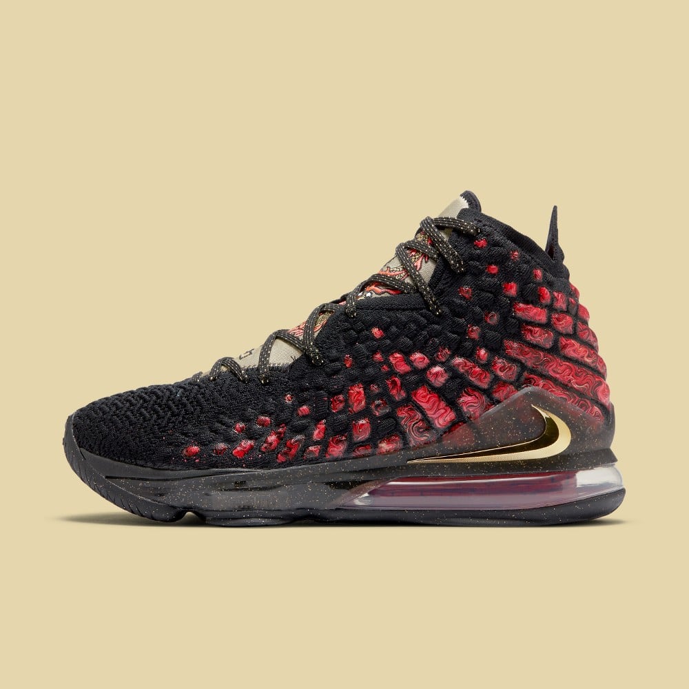 Lebron 17 black and hot sale red