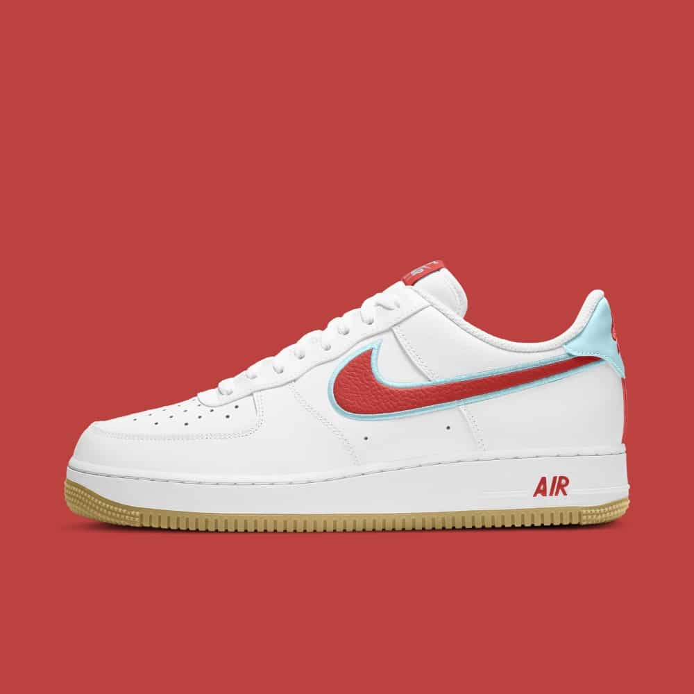 selva Por De hecho Nike Air Force 1 with Blue and Red Details | Grailify