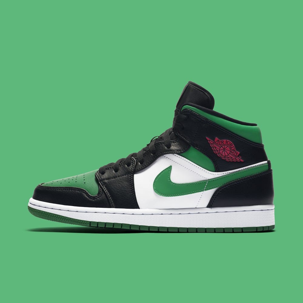 Official Pictures of the Air Jordan 1 Mid Pine Green Grailify