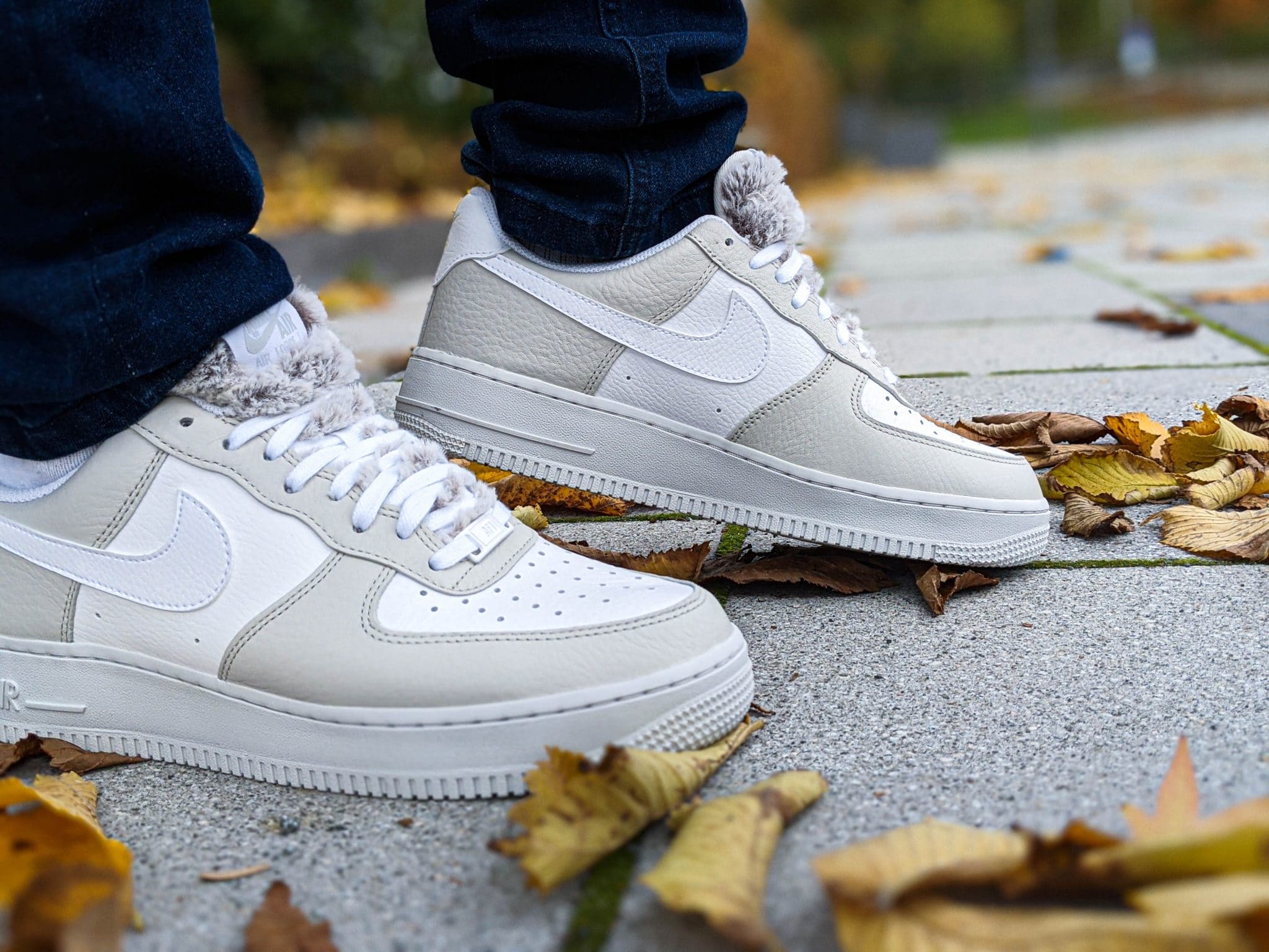 fuzzy nike air force 1