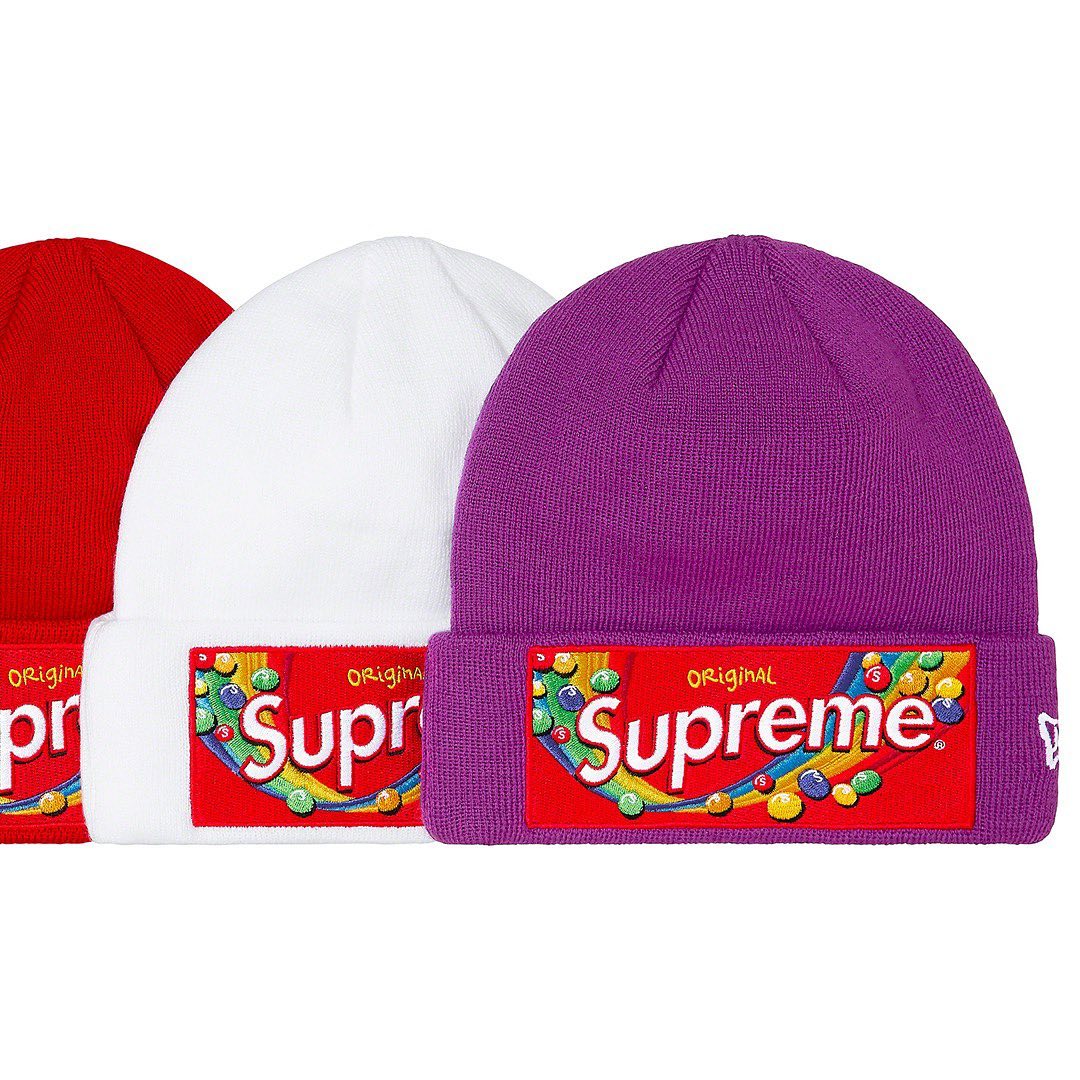 DropsByJay on X: Supreme/Skittles One of the most interesting collabs in  the new FW21 lookbook has to be with the iconic candy company. This design  will be used on several pieces from