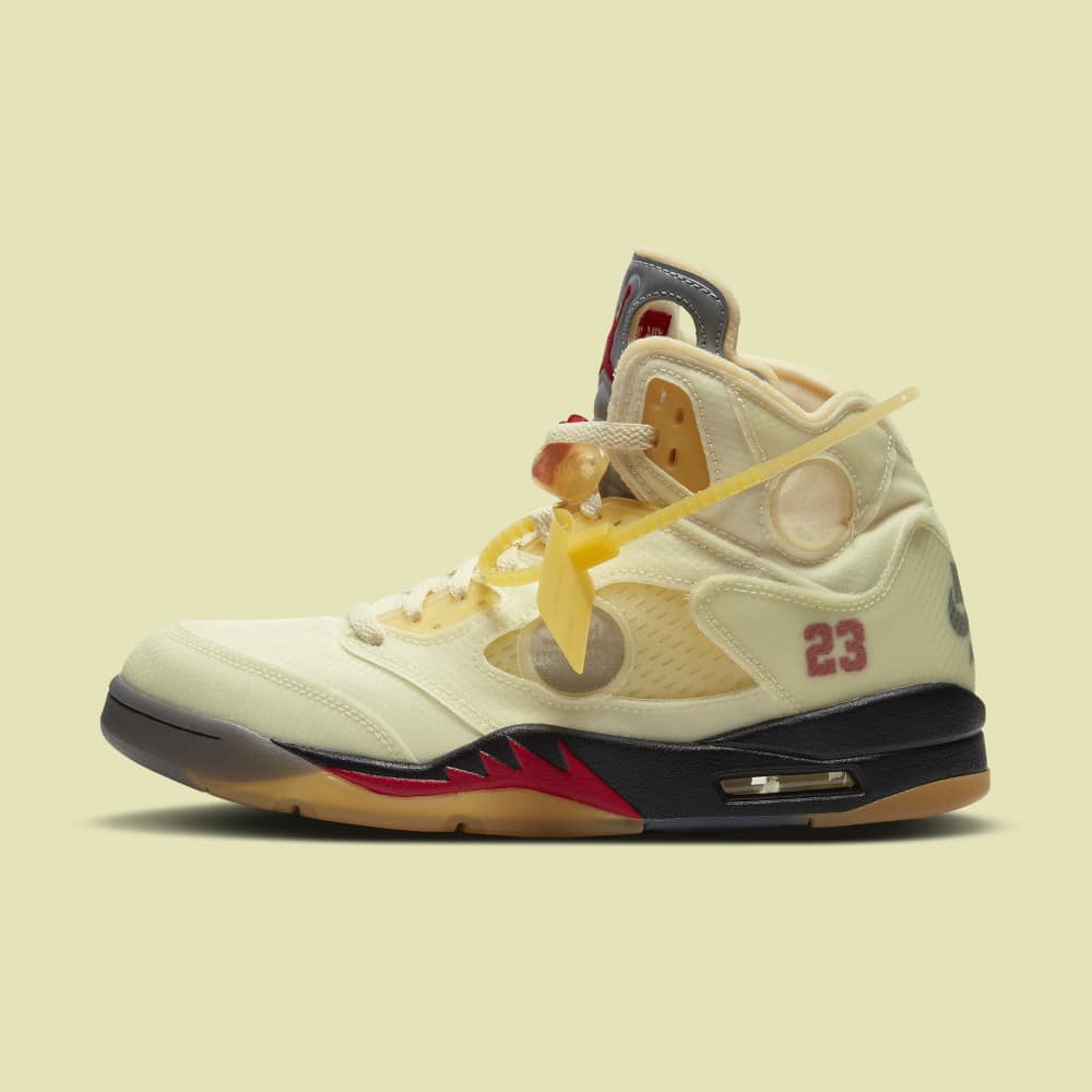 The Off White Jordan 5 Dresses Up in Sail This Season!