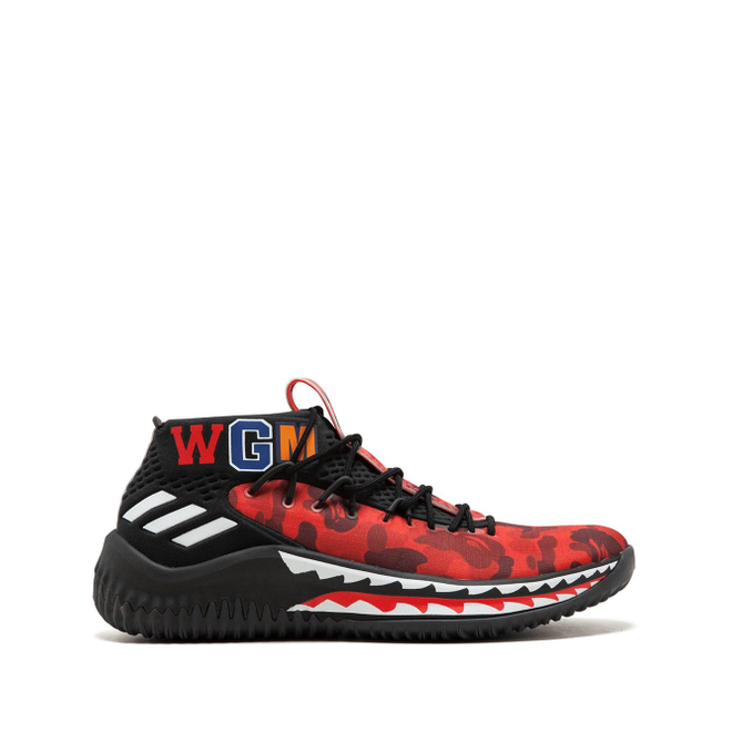 Buy A Bathing Ape x Dame 4 'Red Camo' - AP9976 - Red