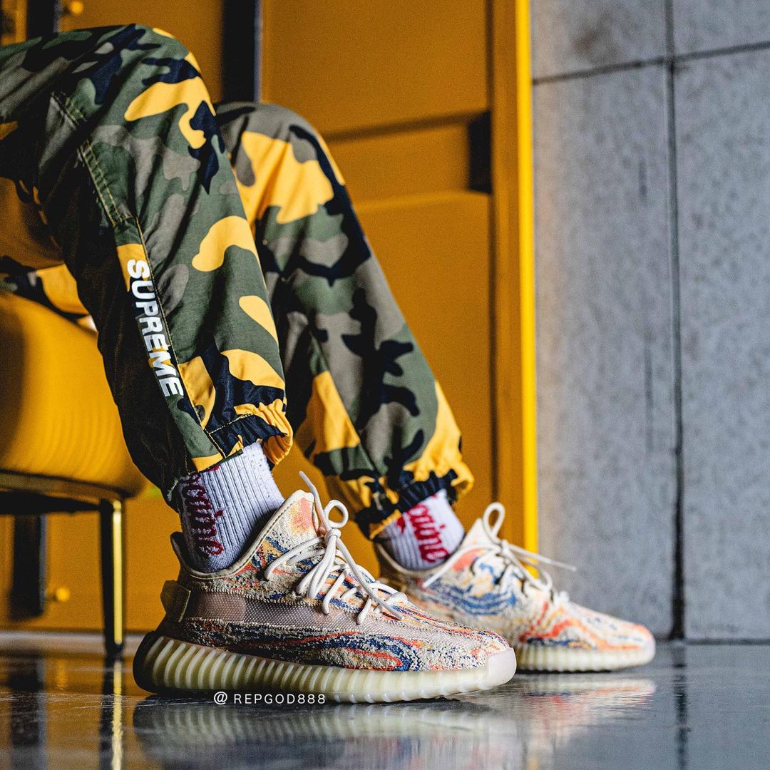 Adidas yeezy x supreme yellow hotsell