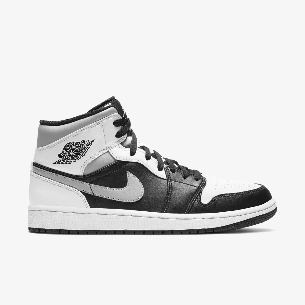 Air Jordan 1 Mid Black/Grey/White | 554724-073 | Grailify