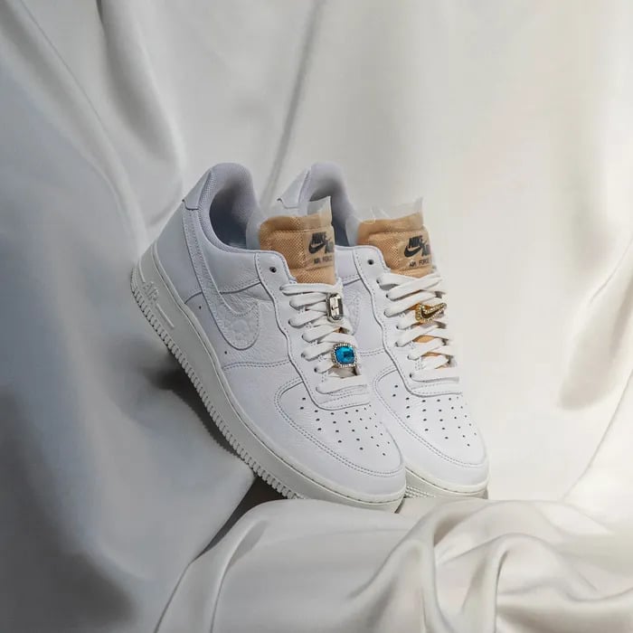 Bedazzled air force outlet ones