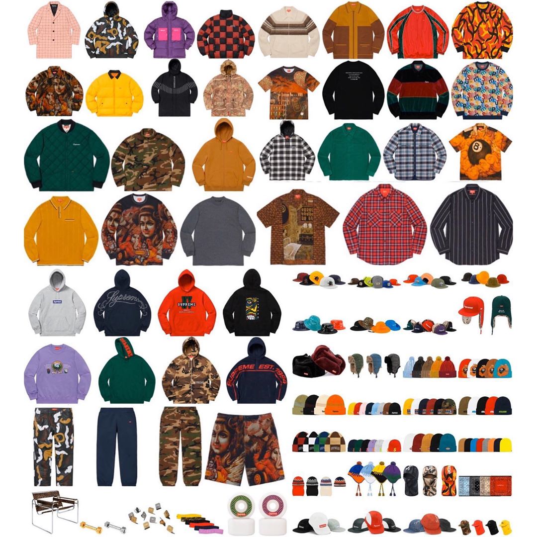 Supreme Fall/Winter 2019 Collection Unveiled | Grailify