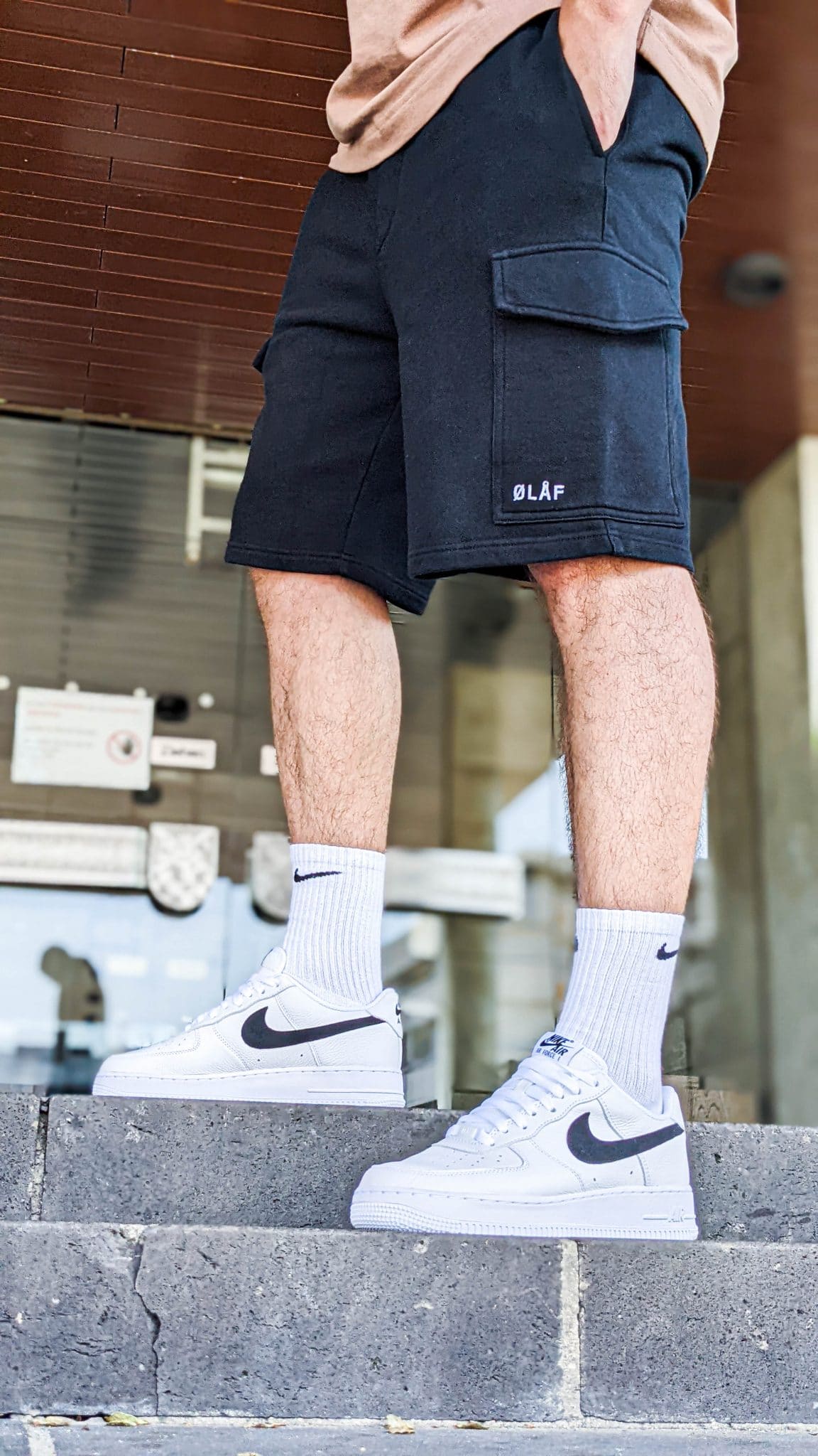 Af1 high with shorts best sale