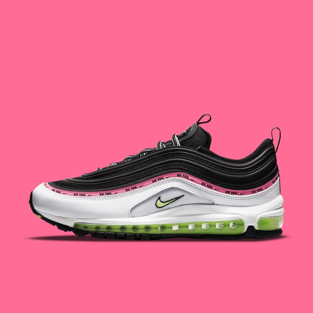 Air max 97 black with best sale white stripe