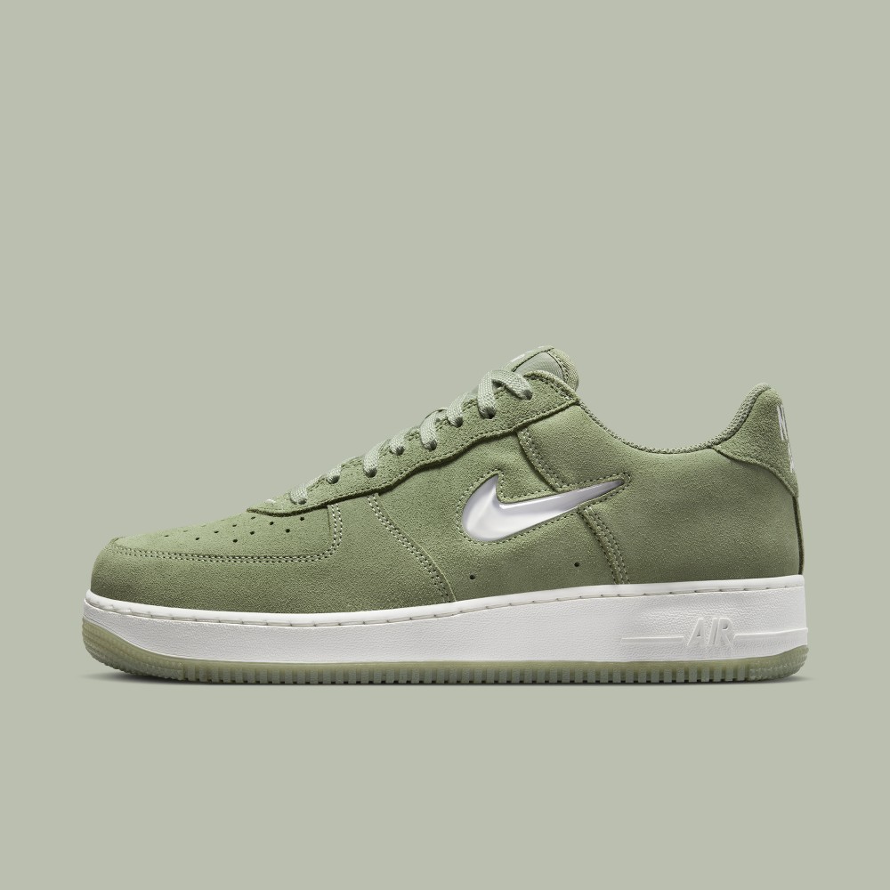 Official Nike Air Force One Low Premium Oil Green