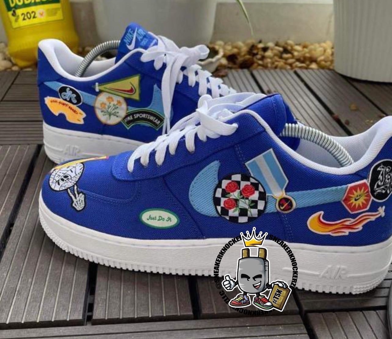 Patch Abundance on the Air Force 1 Los Angeles | Grailify