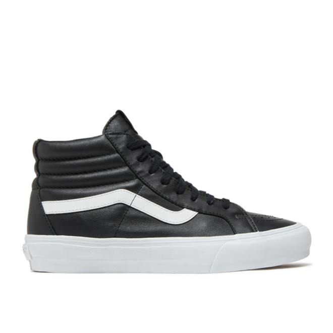 Vans leather 2025 sk8 hi black