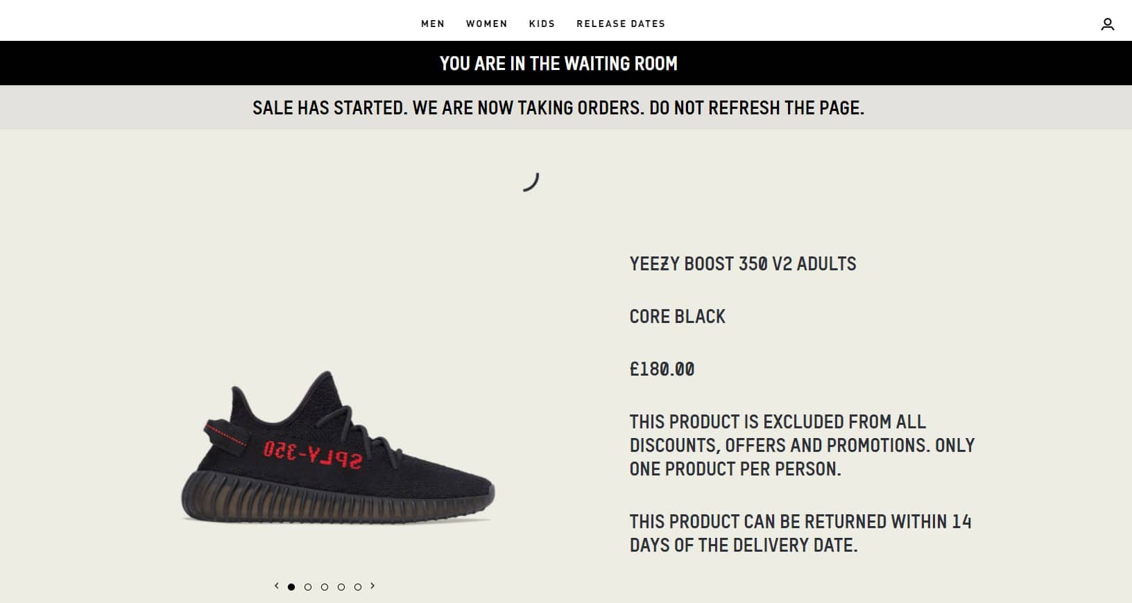 Adidas yeezy store waiting room time