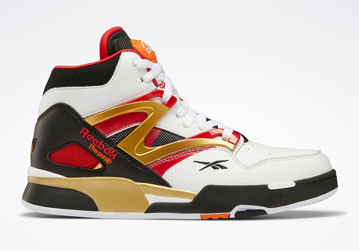 Reebok pump deals gold