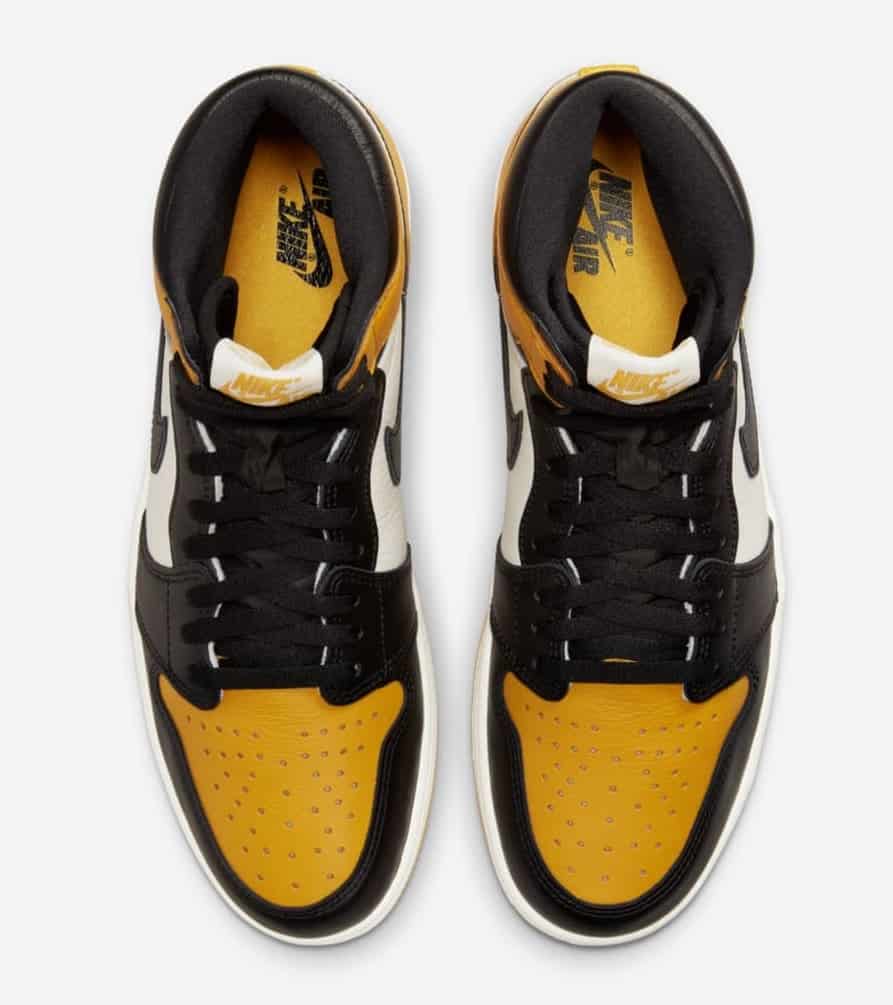 Jordan 1 yellow hot sale toe release date 219