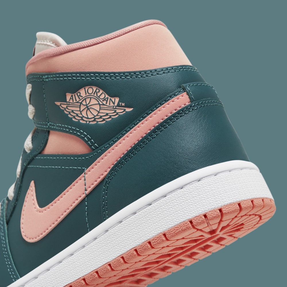 Official Images of the Air shoes Jordan 1 Mid Dark Teal Green -  StclaircomoShops - shoes jordan jdb big block tee short set