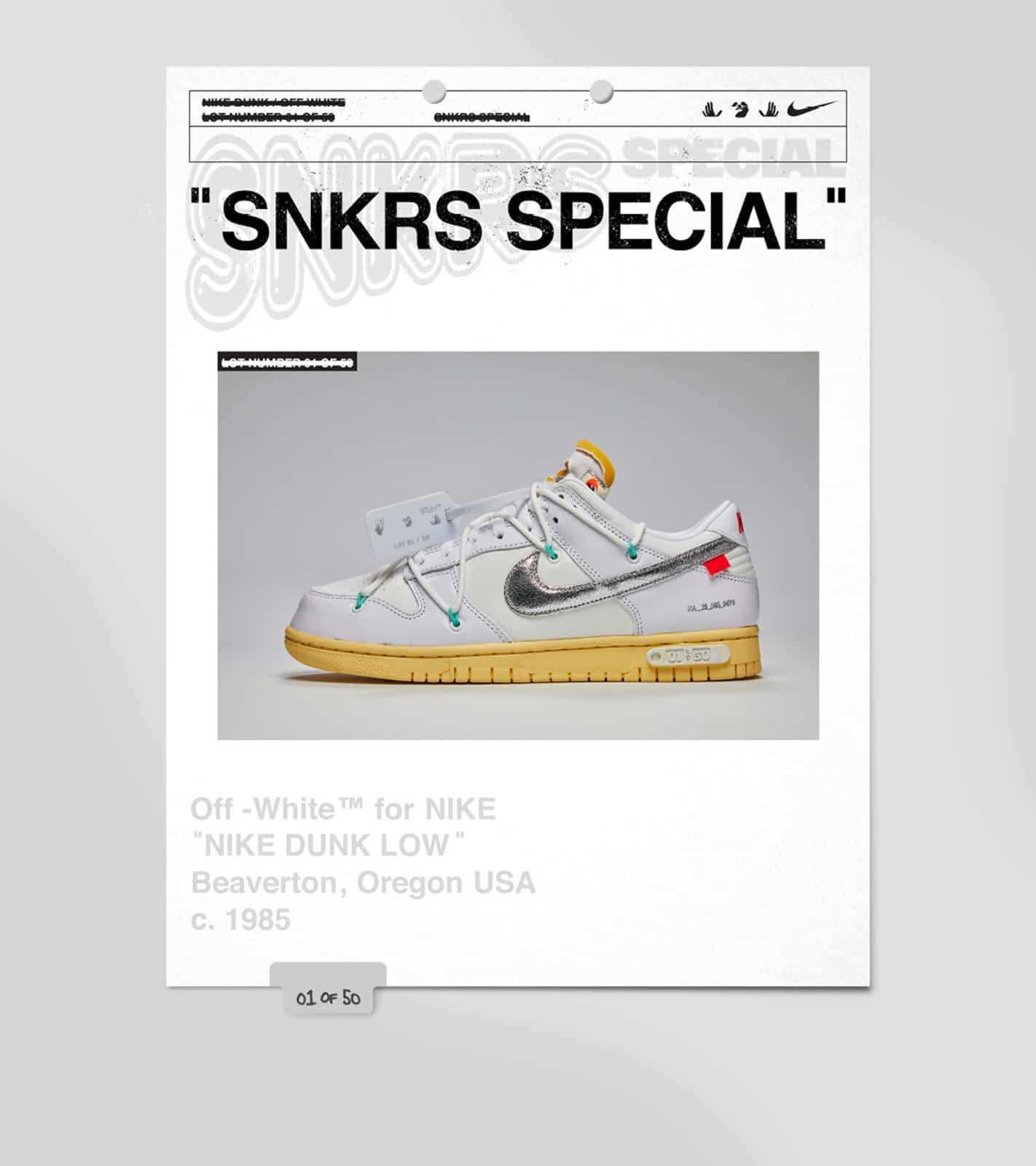 The Off-White x Futura x Nike Dunk Low is the sneaker grail you need