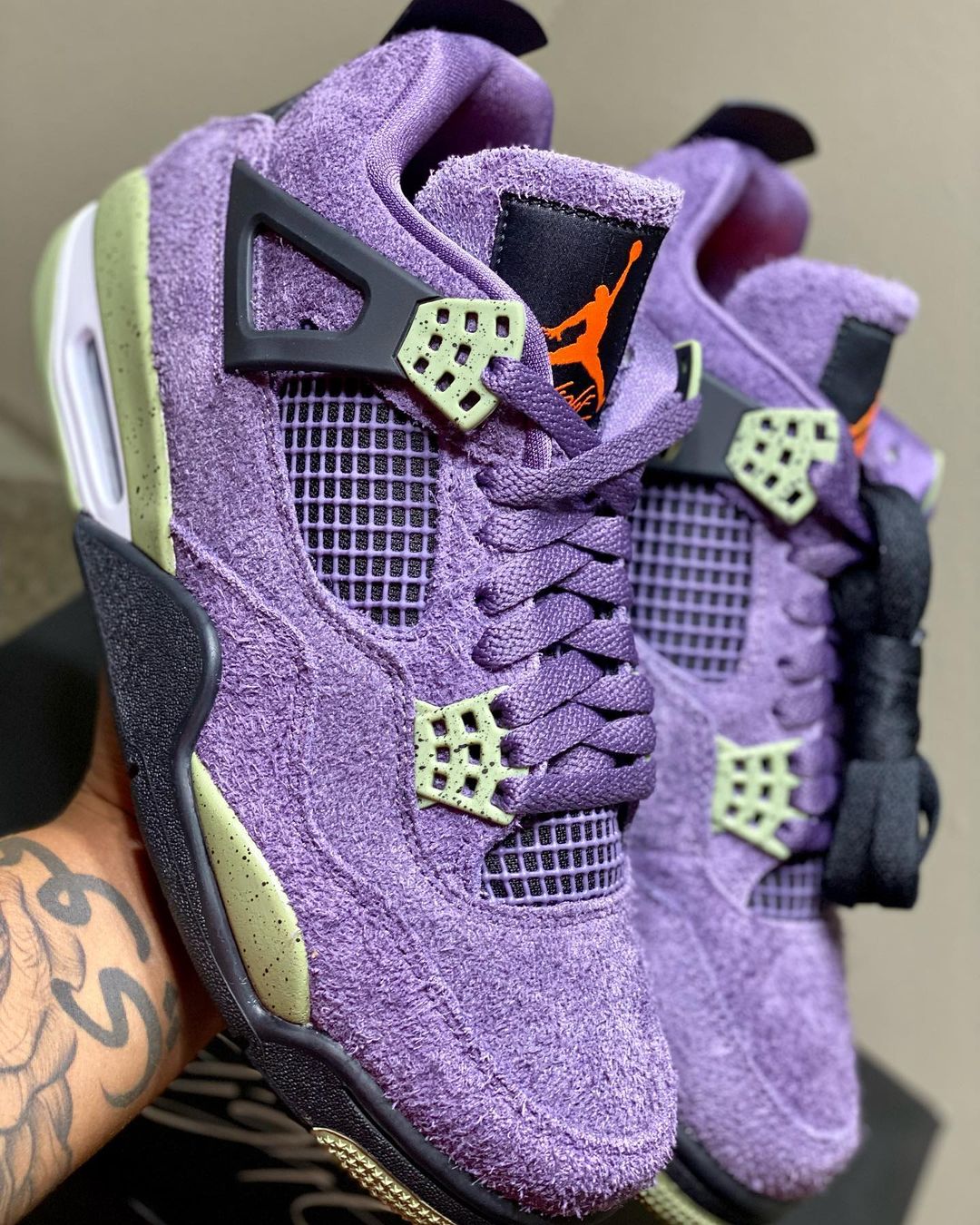 jordan 4 canyon purple custom｜TikTok Search