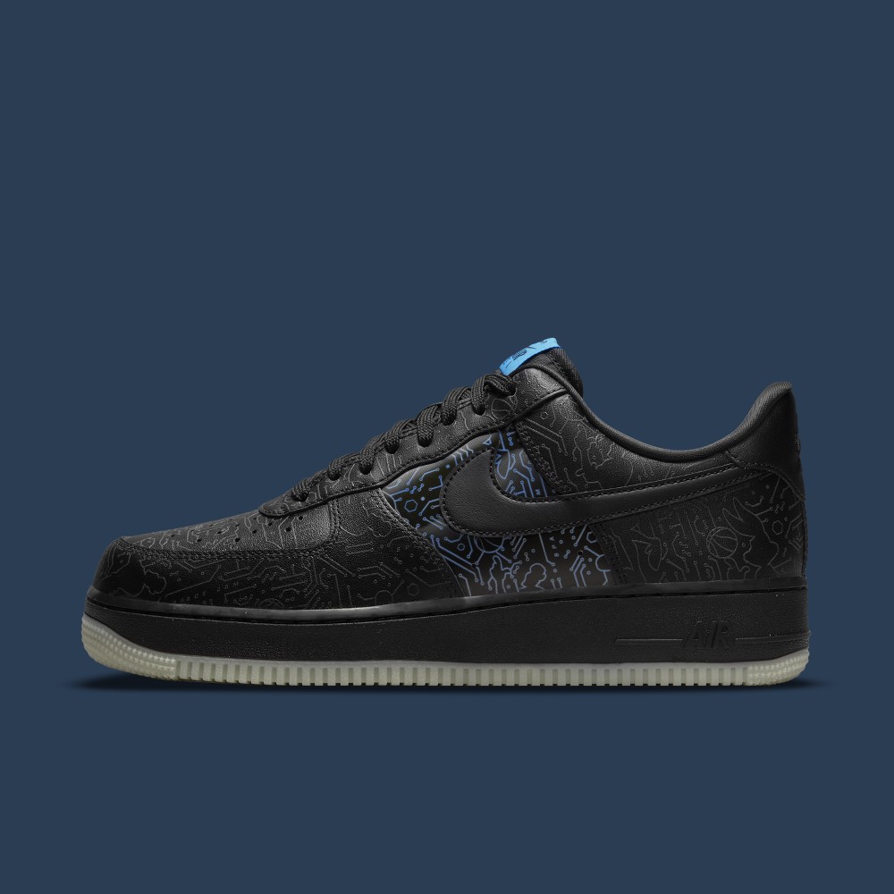 Space Jam x Nike Air Force 1 Computer Chip Sneakers 