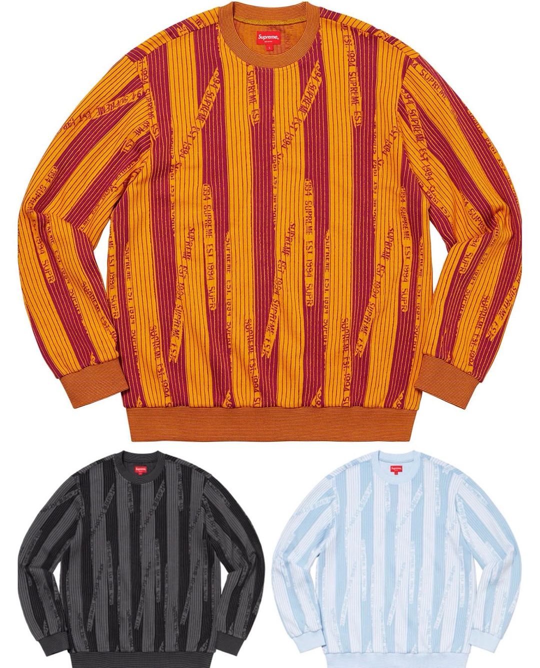 Chest Stripe Sweater - fall winter 2023 - Supreme