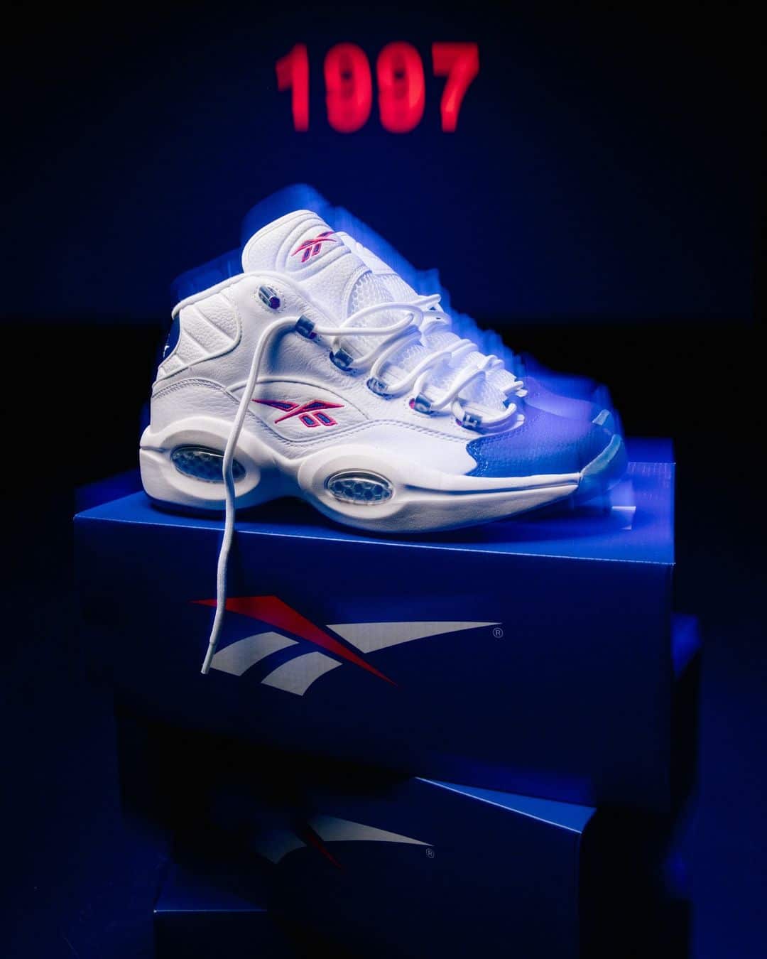 inland chapter is there At BSTN, the Reebok Question Mid "Blue Toe" Is Back | Grailify