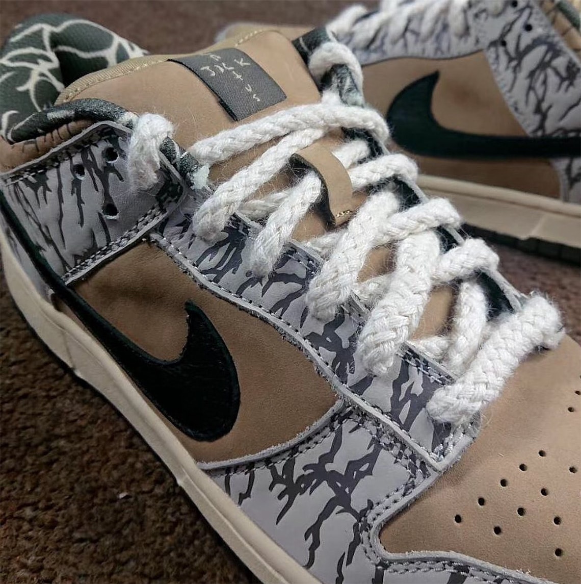 Travis Scott SB Dunk Thick Rope Laces - Cream | 140cm