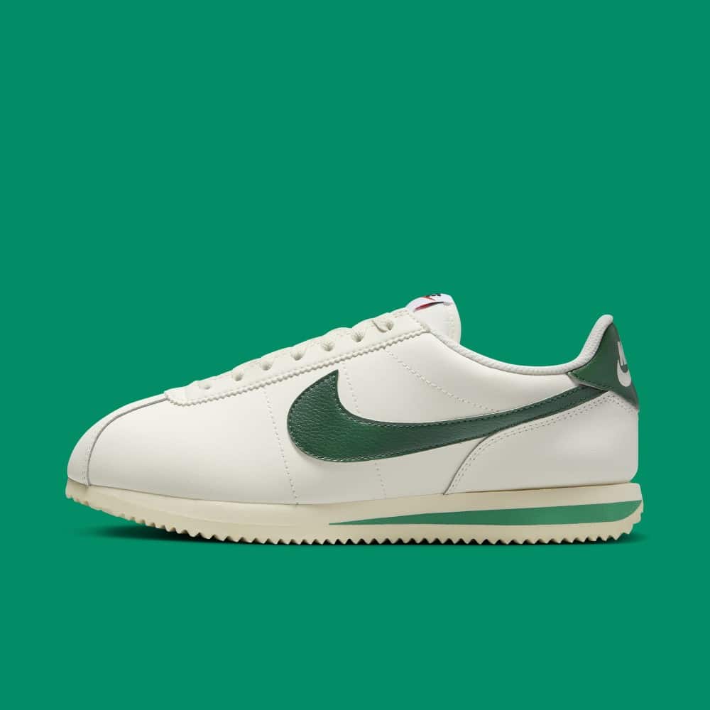 Cortez mens white and green best sale