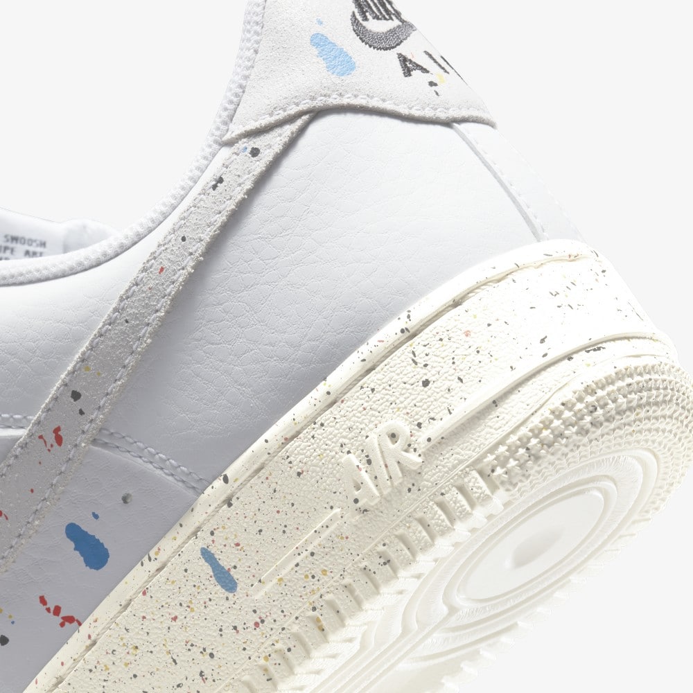 Nike Air Force Paint Splatter hot White
