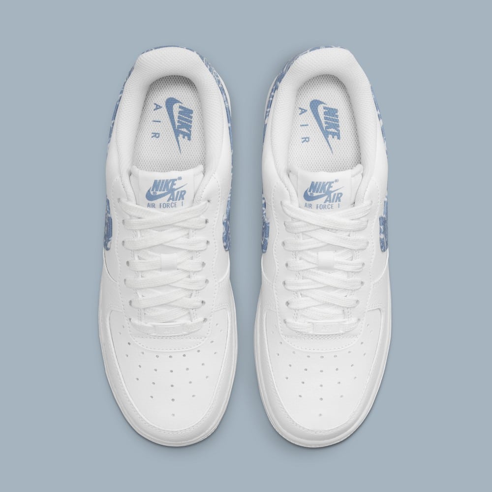 Nike Air Force 1 Low Paisley - Worn Blue Sneakers - White for Women