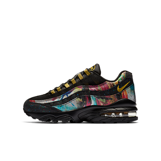 Nike air max 95 black/metallic gold/cobalt blaze sale