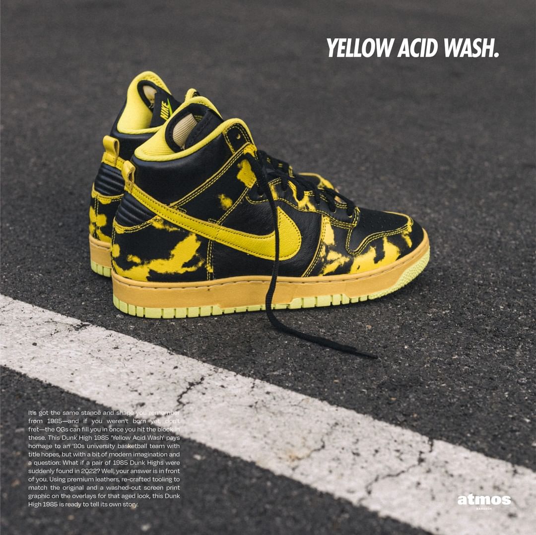 NIKE DUNK HIGH 1985 YELLOW ACID WASH 28 - beaconparenting.ie