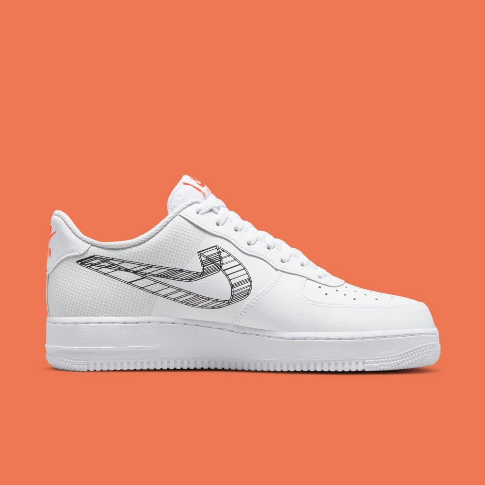 Nike air force hot sale 1 3d swoosh