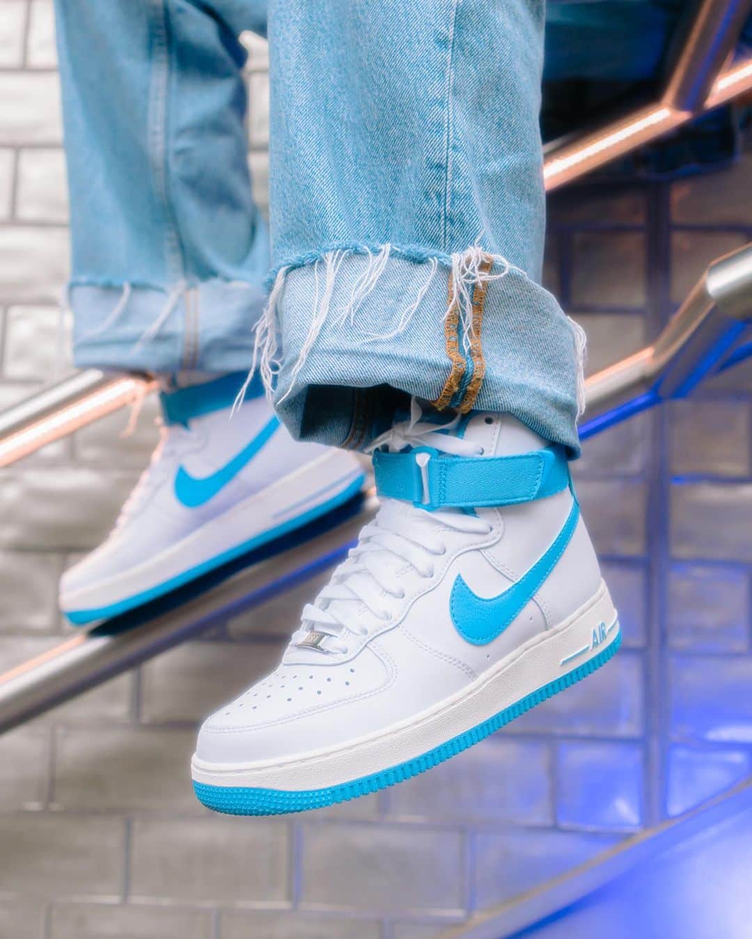 Nike air force 1 university clearance blue