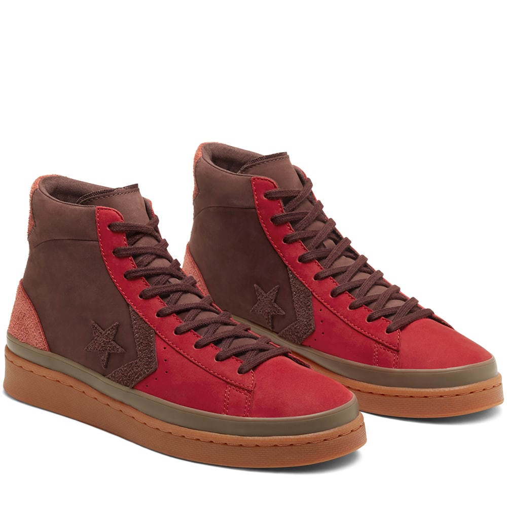 Converse pro leather outlet high top red